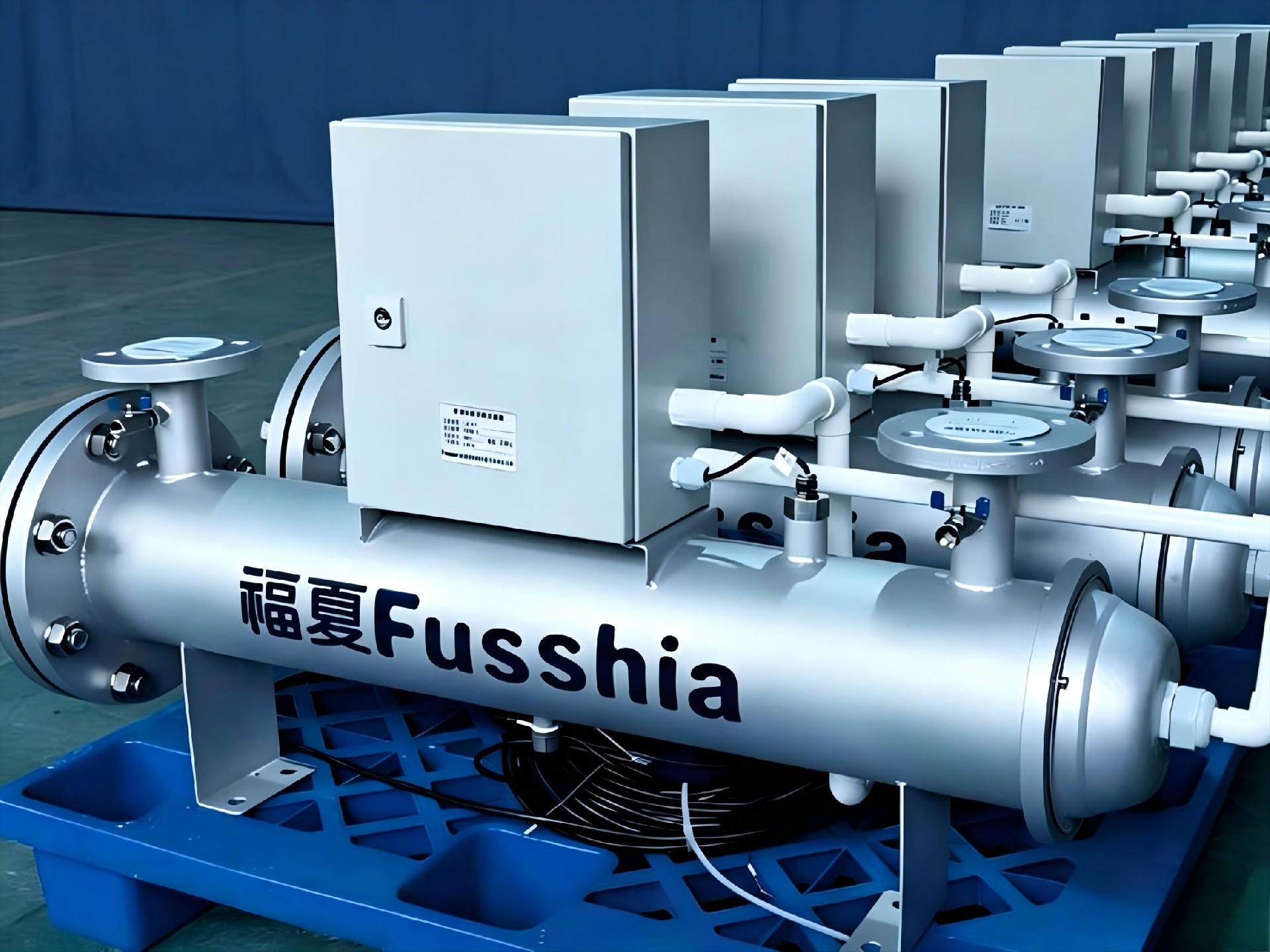 Pipeline UV-C wastewater disinfection system